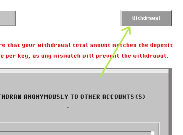 Switch to withdrawal step 4